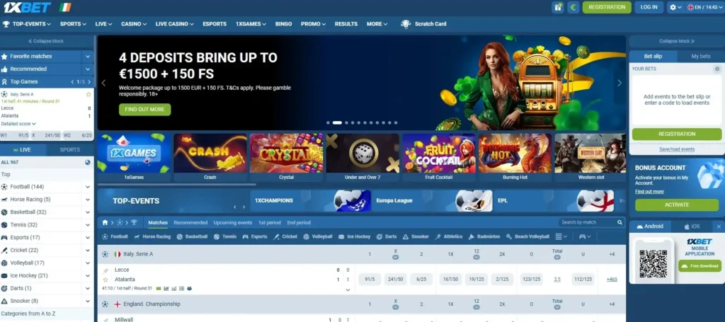 1xbet Ireland site
